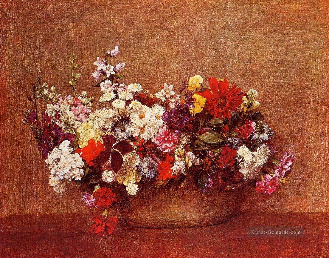 Blumen in einer Schüssel Henri Fantin Latour Ölgemälde
